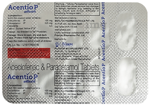 Acentio P Tablet image