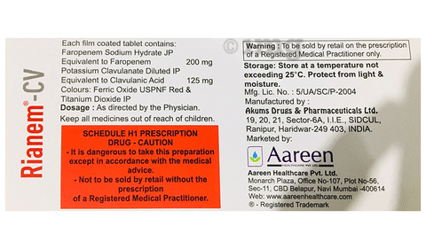 Rianem-CV Tablet image Rianem-CV Tablet image