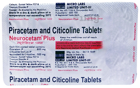 Neurocetam Plus Tablet image