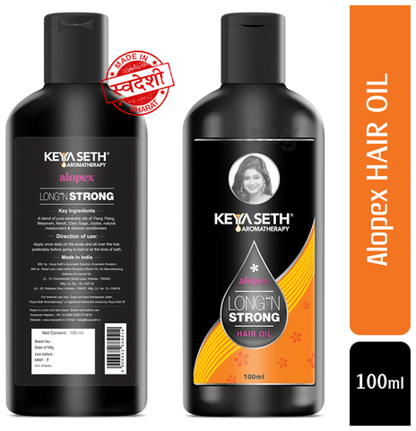 Keya Seth Aromatherapy Alopex Long n Strong Hair Oil: Buy bottle of 100 ml  Oil at best price in India | 1mg
