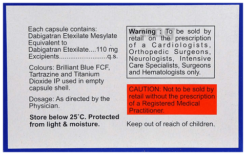 Dabiclot 110 Capsule image Dabiclot 110 Capsule image