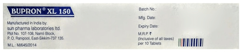 Bupron xl 150 mg price