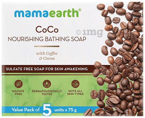 Mamaearth Coco Nourishing Bath Soap 75gm Each Buy combo pack of