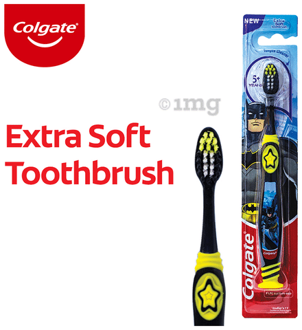Colgate Kids Extra Soft Batman Toothbrush: Buy packet of 1 Toothbrush at  best price in India | 1mg