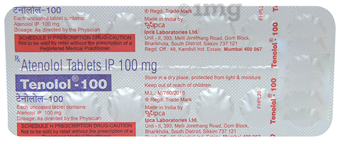 Tenolol 100 Tablet