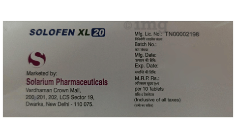 Solofen XL 20 Tablet image Solofen XL 20 Tablet image