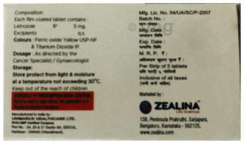 Letzol 5 Tablet image