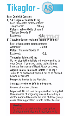 Tikaglor-AS Tablet Combikit image Tikaglor-AS Tablet Combikit image