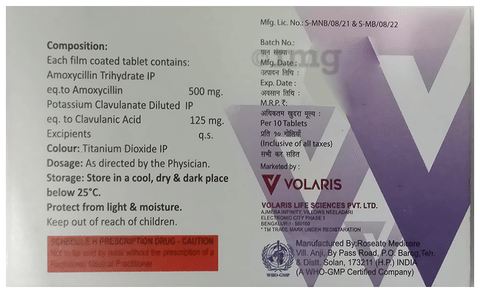 Clavigo 625 Tablet image