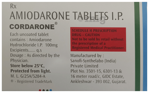 Cordarone Tablet image