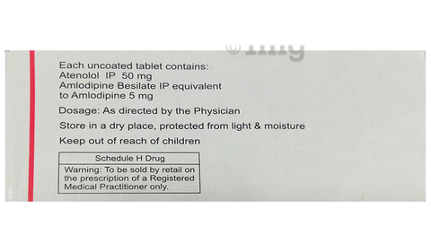 Tenolol-AM 50 Tablet image Tenolol-AM 50 Tablet image