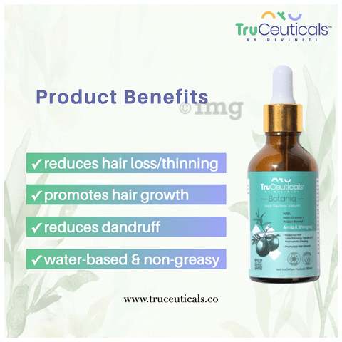 Truceuticals Botaniq Amla & Bhingraj Hair Revival Serum: Buy bottle of 50 ml Serum at best price in India | 1mg Truceuticals Botaniq Amla & Bhingraj Hair Revival Serum: Buy bottle of 50 ml Serum at best price in India | 1mg