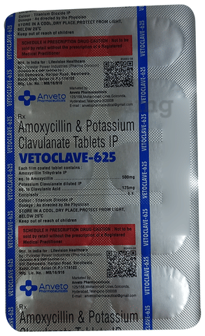 Vetoclave 625 Tablet image