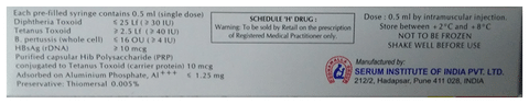 Pentavac PFS Vaccine