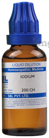 SBL Iodium Dilution 200 CH Buy bottle of 30.0 ml Dilution at best