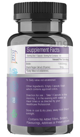 Elcon Biotin 1000mcg Capsule image Elcon Biotin 1000mcg Capsule image