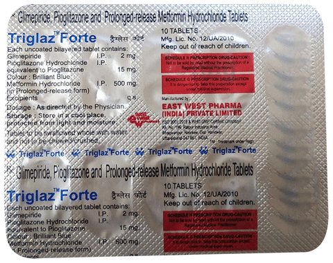 Triglaz Forte Tablet PR image Triglaz Forte Tablet PR image