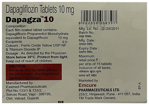 Dapagza 10 Tablet image