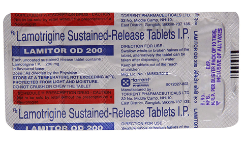 Lamitor OD 200 Tablet SR image Lamitor OD 200 Tablet SR image