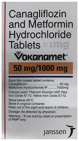 Vokanamet 50mg/1000mg Tablet