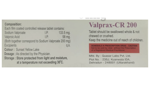Valprax-CR 200 Tablet image