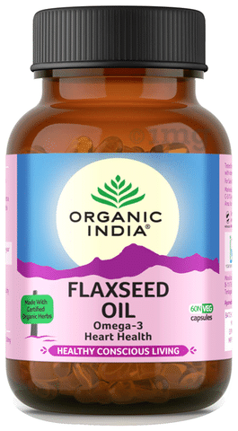 Organic India Flaxseed Oil Veg Capsule: Buy bottle of 60 ...