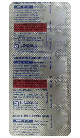 Adilin 40mg Tablet SR image