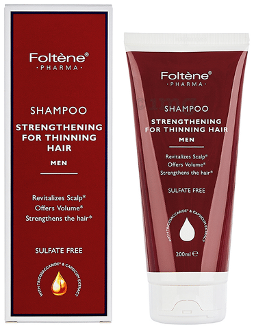 Foltene Pharma Strengthening for Thinning Hair Men Shampoo: Buy tube of 200  ml Shampoo at best price in India | 1mg