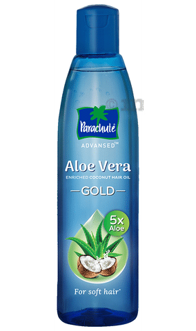 Parachute Advansed Aloe Vera Enriched Coconut Hair Oil Gold with 5X Aloe  Vera: Buy bottle of 400 ml Oil at best price in India | 1mg