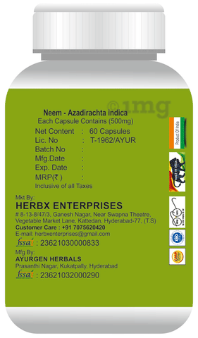 Globyherbs Neem Capsule image Globyherbs Neem Capsule image