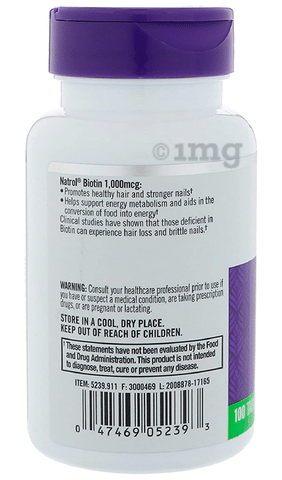 Biotin 10 mg Tablets for Hair, Skin & Nail Health - DMoose