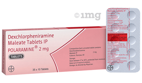 Polaramine 2mg Tablet image