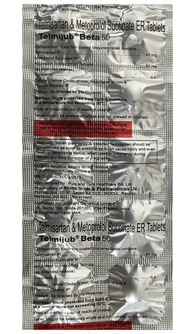 Telmijub Beta 50 Tablet ER image Telmijub Beta 50 Tablet ER image