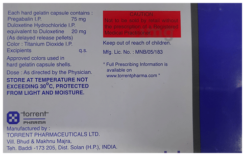 Pregaba-D 75/20 Capsule DR image