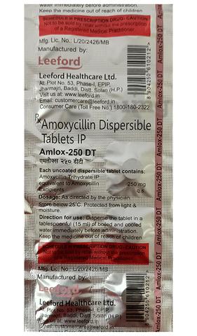 Amlox 250 Tablet DT image