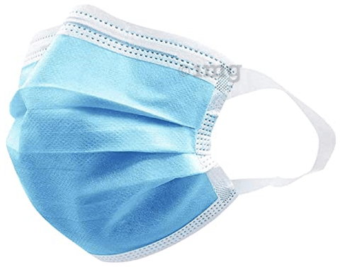 Face top mask blue
