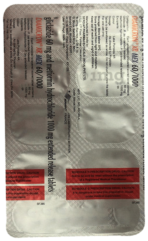 Diamicron XR Mex 60/1000 Tablet ER