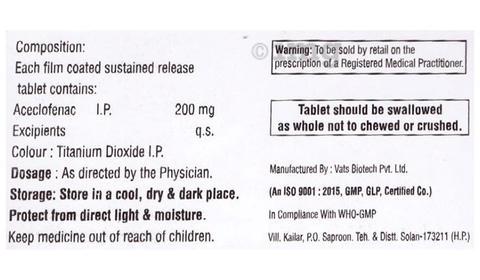 Otraflam 200mg Tablet SR image