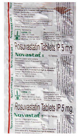 NOVastat 5 Tablet image NOVastat 5 Tablet image