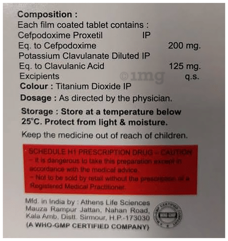 Oblidox CV 325 Tablet