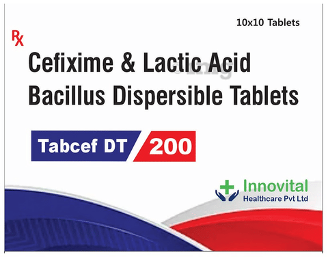 Tabcef DT 200 Tablet image Tabcef DT 200 Tablet image