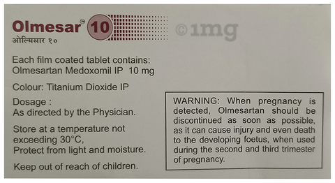 Olmesar 10 Tablet
