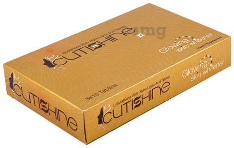 Cutishine L-Glutathione with Alpha Lipoic Acid ALA for Skin Health | Tablet:  Buy box of 30.0 tablets at best price in India