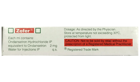 Zofer 2mg/ml Injection image