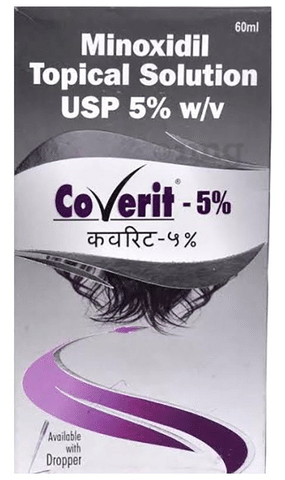 Coverit 5% Solution: View Uses, Side Effects, Price and Substitutes | 1mg