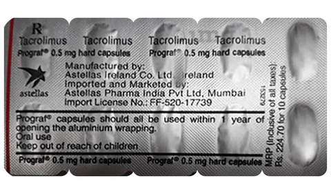 Prograf 0.5mg Capsule image