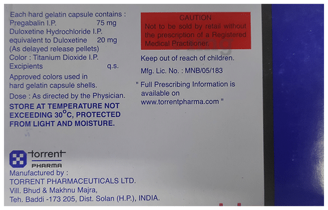 Pregalin D 75/20 Capsule