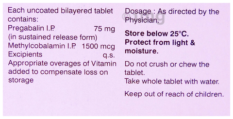 Pregadoc M - SR 75 Tablet