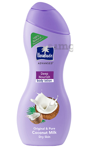 vækst Kælder Overhale Parachute Advansed Body Lotion Coconut Milk Deep Nourish: Buy bottle of 250  ml Lotion at best price in India | 1mg