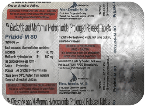 Prizide-M 80 Tablet image Prizide-M 80 Tablet image